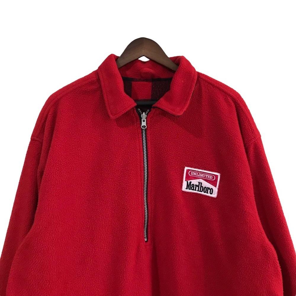 Vintage Marlboro Unlimited Reversible Fleecee Pullover Sweater